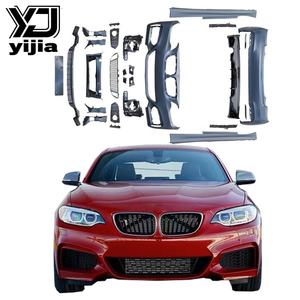 Pour 2 séries F22 <span class=keywords><strong>F23</strong></span> nouveau Kit de carrosserie boulonné Modification mise à niveau Style MT grand pare-chocs avant pare-chocs arrière jupes latérales ensemble - Product Image 1