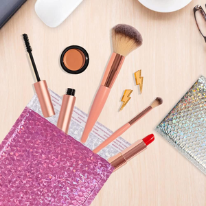 Poly Bubble Eco-Friendly Bubble Mailer Envelope in Purple Rose Gold Black Metallic - Product Image 1