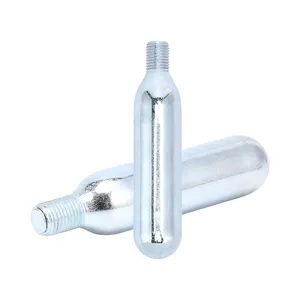 Factory Supplier Portable Stainless Steel Gas Tank, 12g Thread Co2 Mini Gas Cylinder For Gas For Bike Tire Quick Inflate