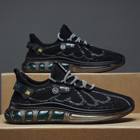 Chaussures de sport pour hommes, légères, tendance, en tricot volanté, personnalisables, pour l'été.