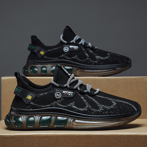 Chaussures de sport pour hommes, légères, tendance, en tricot volanté, personnalisables, pour l'été. - Product Image 5