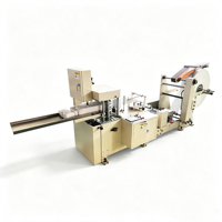 Máquina Automática para Doblar Servilletas de Papel, Controlada por PLC, Equipada con Bomba, Sin Unidad de Impresión, 150-200 m/min, Rollo Jumbo para Uso Comercial