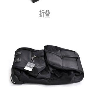 Sac à roulettes pliable grande capacité, bagage à main pour les voyages en avion, valise à roulettes, sac à roulettes à fermeture éclair - Product Image 3