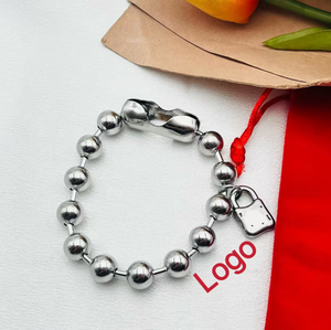 Braccialetti in Acciaio Inox AB con Perline, Gioielli Uno 50, <span class=keywords><strong>Bracciale</strong></span> a <span class=keywords><strong>Fiocco</strong></span> <span class=keywords><strong>di</strong></span> <span class=keywords><strong>Neve</strong></span>, Fatto a Mano in Spagna, Moda Donna Joyeria - Product Image 1