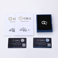 Boucles d'oreilles créoles torsadées en argent 925 avec moissanite 5 mm 0,5 ct, style hip-hop, tendance, bijoux de mode, serties de pierres, pour femme, prix de gros
