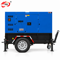 Genset Diesel Mobile, Generator Listrik Cadangan, Dynamo, Mesin Kustom 100kW 125kVA, Planta Eléctrica