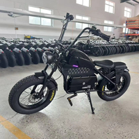 Nouveau modèle Black Warrior 48V 6 vitesses, vélo de montagne électrique à cadre en aluminium, batterie lithium, vélo électrique à pneus larges 60 km, 1500W Ebike