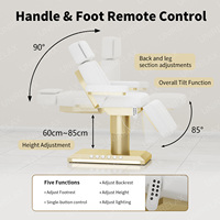 Table de massage électrique moderne pour le visage avec 3 moteurs, inclinable et réglable, pour salon de beauté et spa, idéale pour les soins de la peau