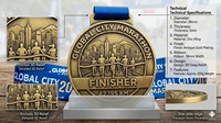 Medalla Personalizada para Maratón, 5K, 10K, Medalla de Finalista, Aleación de Zinc 3D, Oro, Plata, Bronce, Premio Deportivo con Cinta, MOQ Bajo 2026