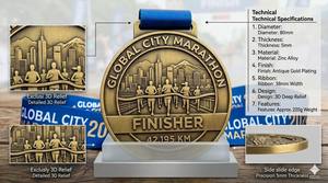 Médailles <span class=keywords><strong>de</strong></span> finisseur <span class=keywords><strong>de</strong></span> marathon personnalisées 5K 26.2 en gros, médailles <span class=keywords><strong>de</strong></span> course 3D personnalisées avec ruban, production rapide, récompenses <span class=keywords><strong>or</strong></span> <span class=keywords><strong>et</strong></span> <span class=keywords><strong>argent</strong></span> - Product Image 2