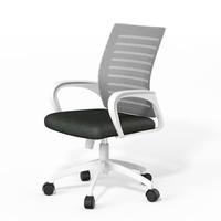 Chaise de jeu ergonomique confortable avec cadre en acier inoxydable, réglable en hauteur, pivotante à 360° °   Roulettes pivotantes pour bureau et dortoir
