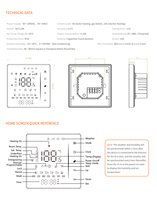 Nuevo diseño, calefacción por suelo radiante eléctrica Digital moderna, termostato programable WiFi inteligente, programación semanal 5 + 2