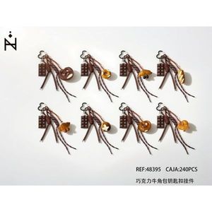 Portachiavi con ciondolo a forma di croissant da baseball, spille alla moda, 240 pezzi, Ref48395 - Product Image 1