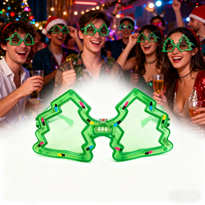 Lunettes LED de Noël pour costumes, accessoires de fête, vente en gros, tous thèmes de fêtes, écoénergétiques, motifs uniques - Product Image 1