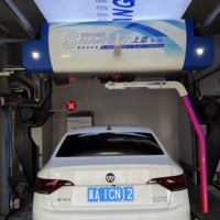 Machine de lavage de voitures automatique sans contact 360° haute pression avec sécheuse pour station commerciale