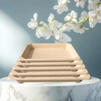 Récipients de cuisine jetables personnalisés Boîte d'emballage biodégradable pour sushi alimentaire en pulpe de canne à sucre