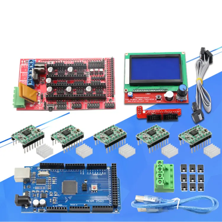 Smart Electronics 3d printer parts DIY motherboard kit mega2560 + LCD circuit control board
