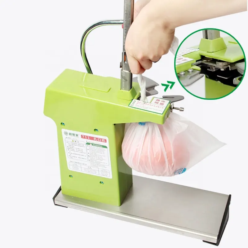 manual sealing machine for plastic packing bags with aluminium pin For Grocery Food Packaging