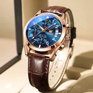 2878 Styles très vendus, montres de luxe pour hommes, design personnalisé, cuir véritable, montre à quartz décontractée pour homme - Product Image 1