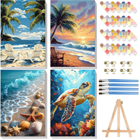 Kit de Peinture par Numéros DIY en Gros pour Adultes, Peinture Moderne par Numéros pour Décoration Murale à Domicile, Taille d'Image Personnalisée OEM