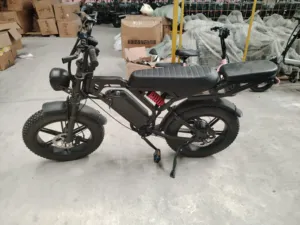 Bicicleta Eléctrica de Montaña para Adultos, Todoterreno, de Alta Velocidad, 20 Pulgadas, 60 km, Suspensión Completa, Neumáticos Anchos, Cuadro de Acero, Frenos de Disco - Product Image 6