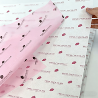 Papier de soie écologique coréen personnalisé pour la Saint-Valentin, papier d'emballage pour chaussures, vêtements, cadeaux