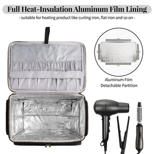 Relavel Organisateur cosmétique professionnel <span class=keywords><strong>Sac</strong></span> pour maquilleur Noir Trolley <span class=keywords><strong>de</strong></span> voyage pour coiffeur avec roues - Product Image 2