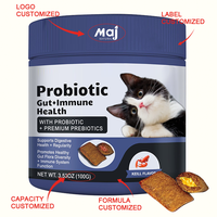 Friandises croquantes et crémeuses probiotiques pour chats OEM, soulagement de la constipation, complément alimentaire pour la santé digestive des chats avec du citrouille