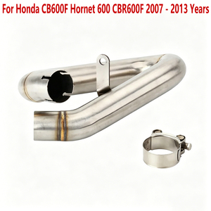 ท่อไอเสียกลางสำหรับรถมอเตอร์ไซค์ฮอนด้า CBR600F ปี 2007 2008 <span class=keywords><strong>2009</strong></span> 2010 2011 2012 2013 CB600F Hornet <span class=keywords><strong>600</strong></span> <span class=keywords><strong>CBR</strong></span> 600F - Product Image 1