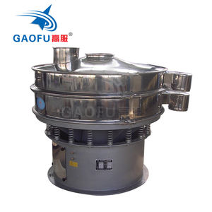 Mesin pengayak Vibro elektrik multi Rotari, layar penyaring industri getaran untuk granule karet - Product Image 1