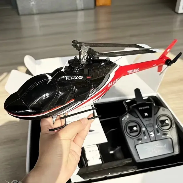 YUXIANG F08 Bell 206 6CH Smart 6G Flybarless Scale RC Aircraft 2.4G Gyro Stabilizer Single Rotor Simulation RTF Hobby Toy