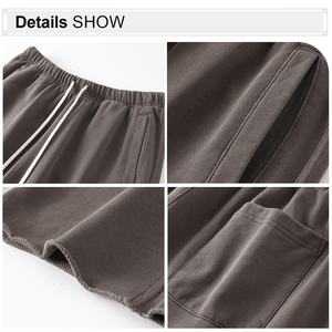 Özel logo 350 gram ağır erkek eşofman altı havlu kumaşlı erkek eşofman altı yıkanmış erkek eşofman altı - Product Image 4