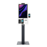 Kiosco de Pago POS sin Efectivo para Restaurantes de Comida Rápida con Pantalla Táctil de 21.5, 27 y 32 Pulgadas, con SDK y Reconocimiento Facial