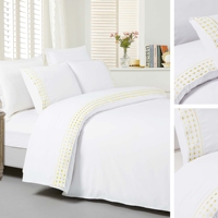 Ensemble de draps en microfibre polyester à dentelle 4 pièces certifié OEKO BSCI ISO