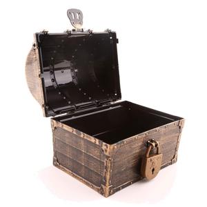 Wholesale Vintage <strong>Decorative</strong> <strong>Small</strong> Plastic Pirate Kids Skull Cardboard Treasure Chest <strong>Box</strong> Rectangle for <strong>Jewelry</strong> Collectable - Product Image 2