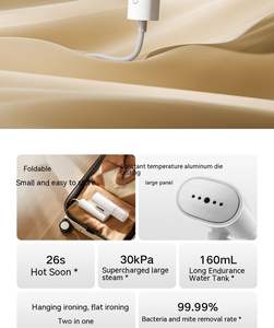Xiaomi-Vapeur à main pour vêtement 2 en 1, 30kPa, stérilisation verticale horizontale, chauffage rapide, fer à repasser plat pliable portable - Product Image 4
