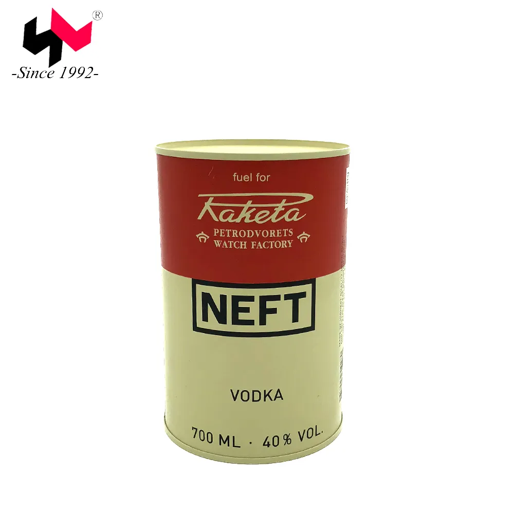 empty tin food can customized printing round metal cans with lids vodka juice coffee