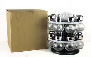 Offre Spéciale : 16 Bouteilles à Épices Modernes en Métal Rotatives avec Support de Rangement en Plastique pour Restaurants et Bars - Product Image 3