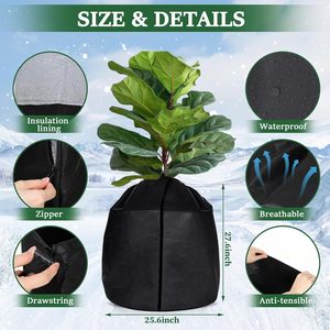 Good Morning Garden Plant Cover Gray Polyester Waterproof Dustproof Sunproof For Fruit <b>Tree</b> Protection <b>Outdoor</b> Use - Product Image 4
