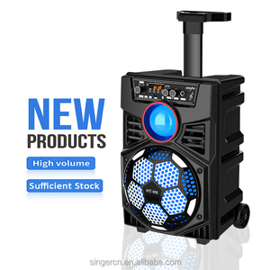 HT-M8 Football <strong>8</strong> Inch Speaker Trolley Portable Speaker Outdoor Portable Blue Tooth Speaker USB Playback Device - Product Image 3