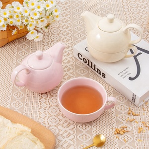 2025 New Modern Luxury Ceramics <strong>Tea</strong> <strong>Pot</strong> Gift <strong>Set</strong> Wholesale Stackable Cute Coffee Cup <strong>Tea</strong> for One <strong>Set</strong> - Product Image 4