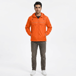 <b>Lightweight</b> Waterproof <b>Rain</b> <b>Jacket</b> With Hood And Soft Lining Crafted For Everyday Comfort All Weather <b>Men's</b> <b>Jackets</b> Collection - Product Image 1