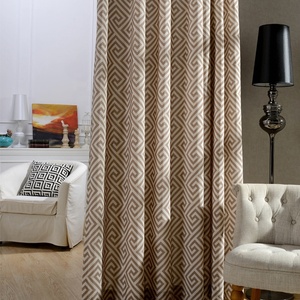 Nhà cung cấp rèm vải cotton in hoa văn hiện đại, hình học, giá rẻ, bán buôn, rèm nhà, rèm phòng khách, nhà máy sản xuất rèm - Product Image 4