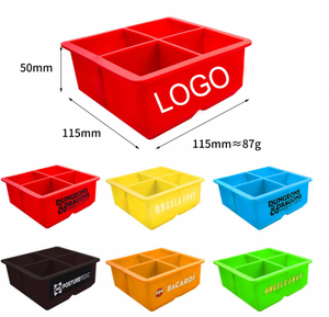Jabón de Silicona con Logotipo Personalizado en Forma Cuadrada, Jabón Hecho a Mano en 3D, Bandeja para Cubitos de Hielo de Grado Alimenticio Libre de BPA - Product Image 1