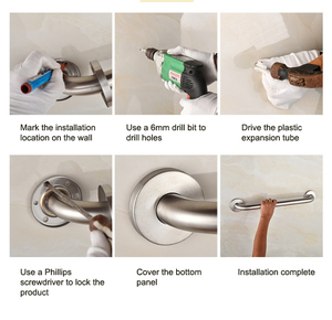 Cầu thang tay lan can an toàn xử lý thanh thép không gỉ ngoài trời sàn đường sắt an toàn xử lý thanh lan can đường sắt trong nhà - Product Image 6