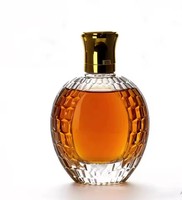 Bouteille plate en verre de 100 ml pour spiritueux (Whisky, Rhum, Vodka) avec bouchon carré – Miniature, échantillon, voyage, bar, contenant