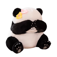 2023 célèbre chinois bébé panda en peluche animal jouet doux fourrure poupée personnalisé en peluche mignon panda décorer porte-clés