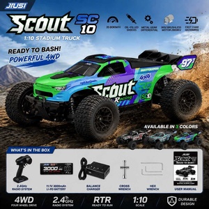 JIUSI SC10 1:10 Camioneta RC Eléctrica 4WD con Motor sin Escobillas, 80KM/H, Todoterreno, Lista para Usar, Monstruo RC para Niños - Product Image 1