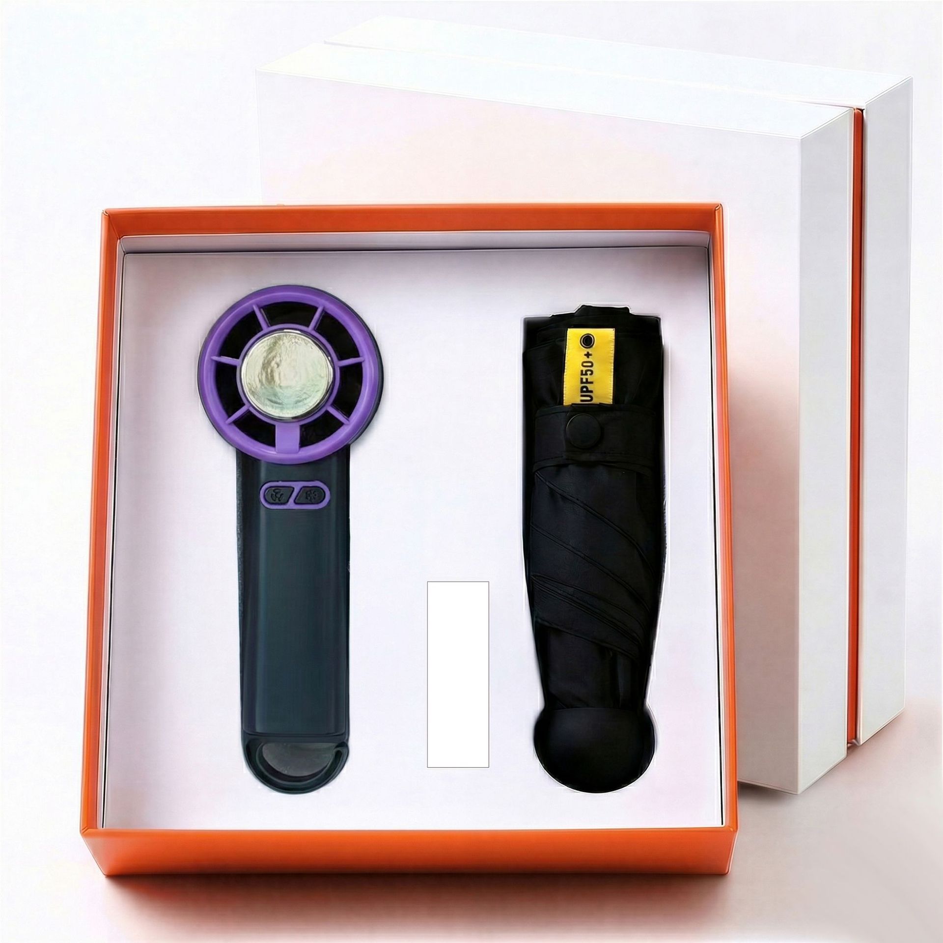 Juego de 2 piezas de ventilador y sombrilla Y32 - Gris