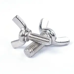 M6/M8/M10 DIN316 Butterfly Bolt Wing Bolt Set Wing Nuts Claw Screw Thumbscrew Stainless Steel